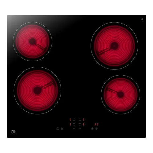 Anafe eléctrico vitrocerámico Gadnic 4 hornallas 6000W