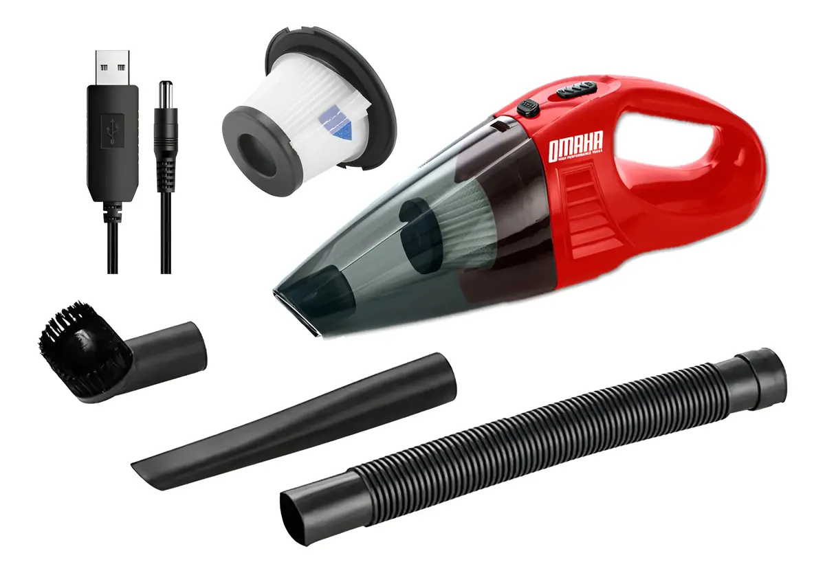 Aspiradora De Mano Para Auto Recargable + Accesorios